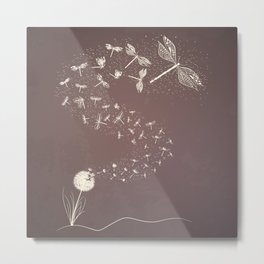 Dandelion's metamorphosis Metal Print