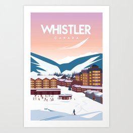 Whistler Canada Art Print