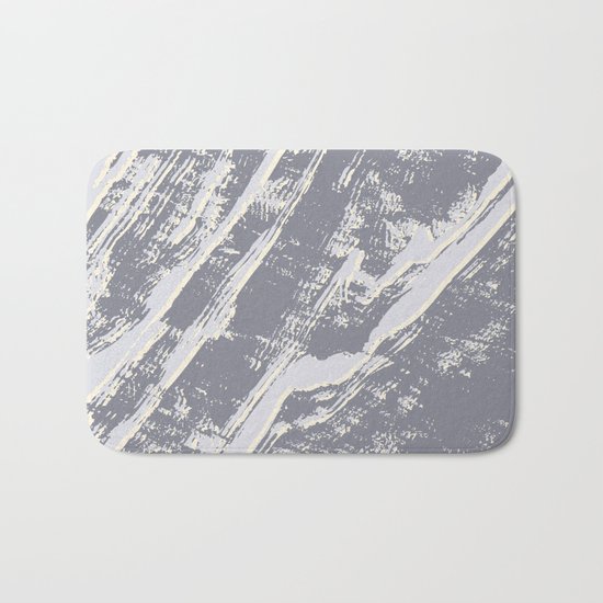 shades of gray marble effect Bath Mat