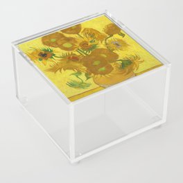 Sunflowers, 1889 by Vincent van Gogh Acrylic Box