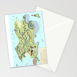 Eagle Island Maze Stationery Card