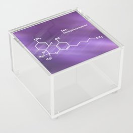 THC Tetrahydrocannabinol Structural chemical formula Acrylic Box