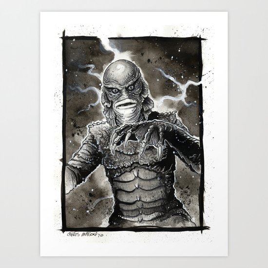 Creature from the Black Lagoon Art Print