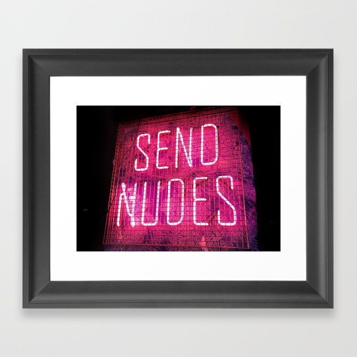 Send nudes Framed Art Print