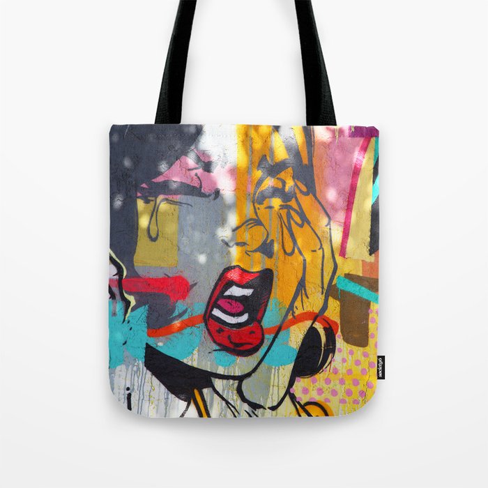 Pop Art Comic Graffiti Miami Beach Street Tote Bag By Pop Art Comic Graffiti Miami Beach Street Tote Bag