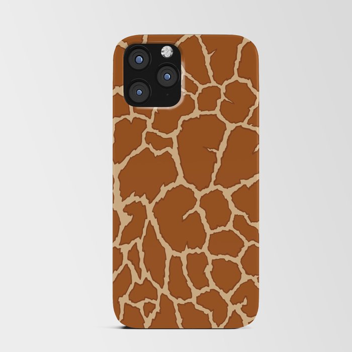 Giraffe pattern. Animal skin print . Digital Illustration Background iPhone Card Case