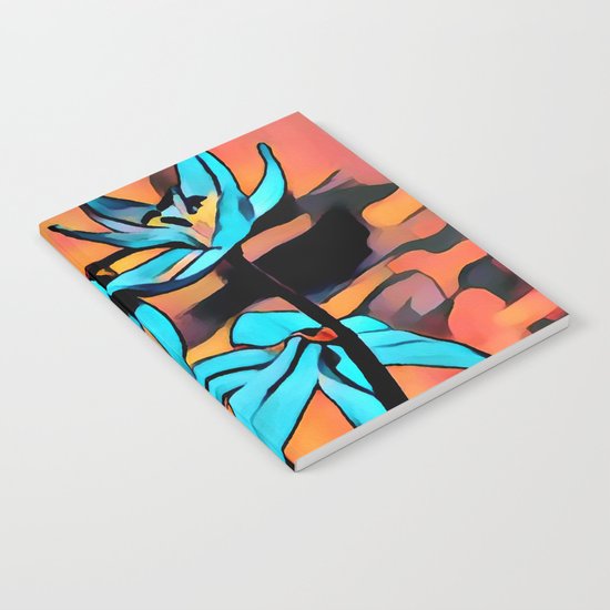 Blue Flower Notebook