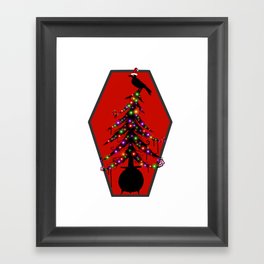 Merry Creepmas | Happy Holidays Christmas Tree Framed Art Print