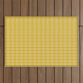 Striped yellow Outdoor Rug