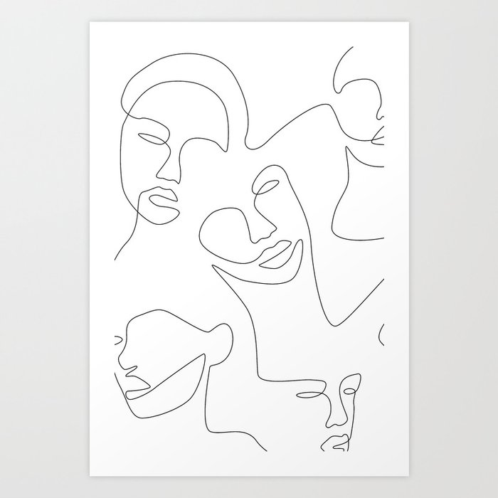 Smile Lines Art Print
