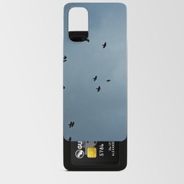 Flock of Ravens Flying Birds Clouds Sky Android Card Case