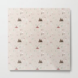 Christmas Pattern Metal Print