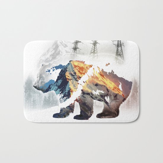 Save bears in nature Bath Mat