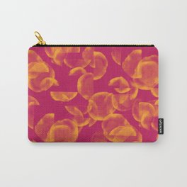 Tangerine Glitch Carry-All Pouch