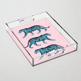 Tigers (Pink and Blue) Acrylic Tray