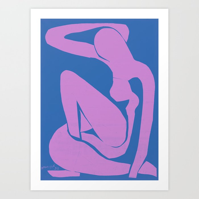 The Blue Nude in Wine by Henri Matisse Art Print