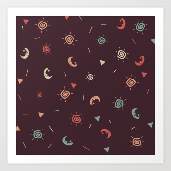 Day and night Art Print