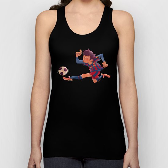 Lionel Messi, Barcelona Jersey Unisex Tank Top
