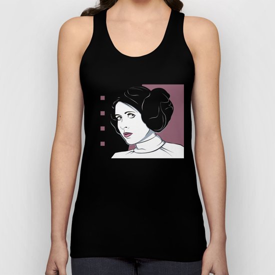 Princess Leia Pop Art Unisex Tank Top