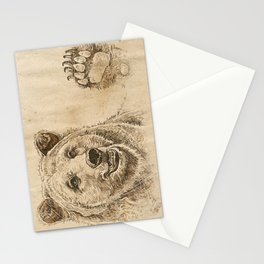 Grizzly Bear Greeting Stationery Card