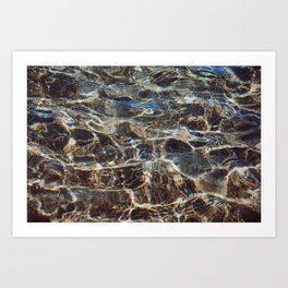 Abstract Iridescent Ocean Art Print
