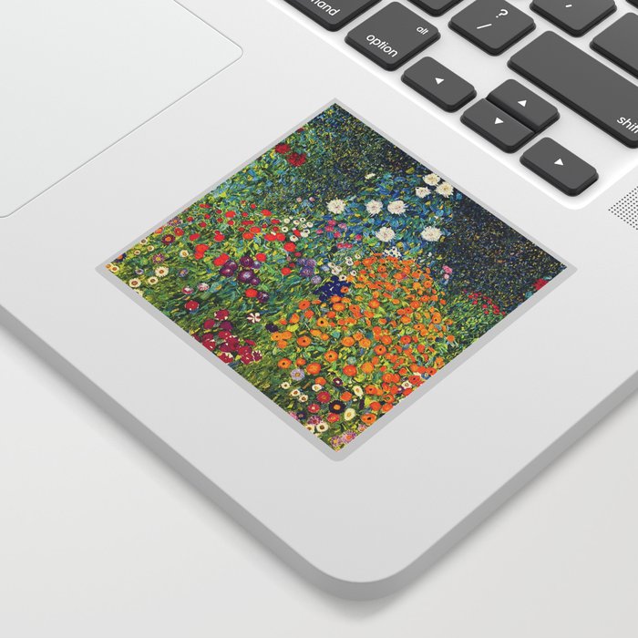 Gustav Klimt Flower Garden 2 Sticker