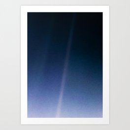 Pale Blue Dot — Voyager 1 (2020 revision) Art Print