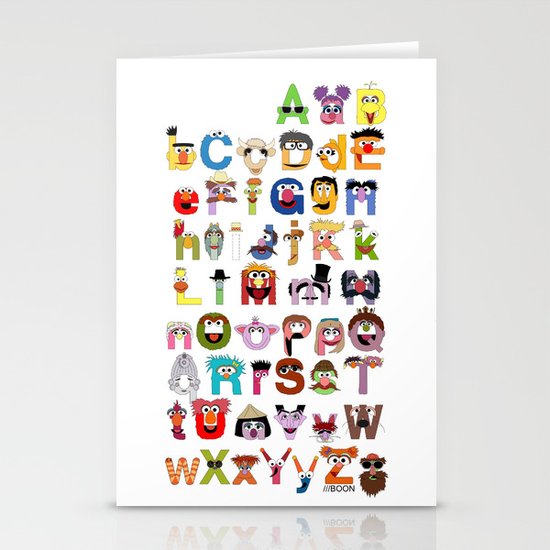 Sesame Street Alphabet Stationery Cards
