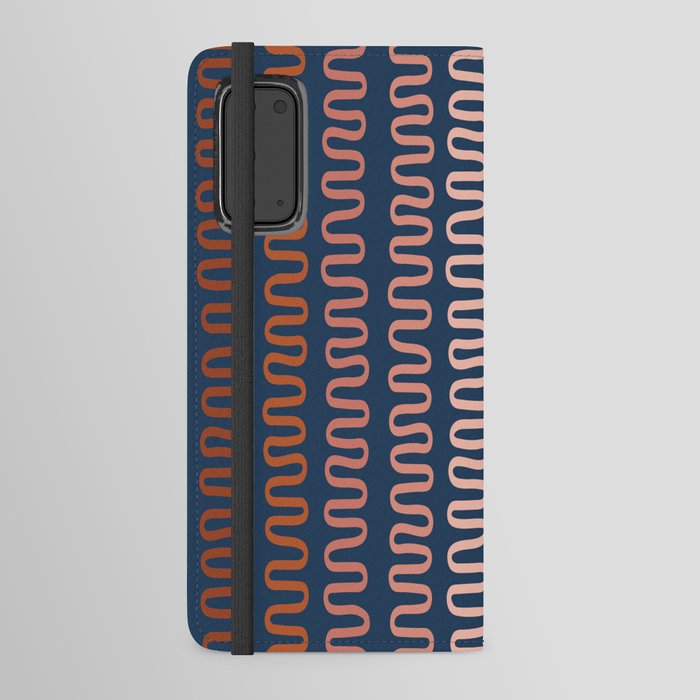 Abstract Shapes 270 in Vintage Tones (Snake Pattern Abstraction) Android Wallet Case