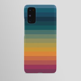 Colorful Abstract Vintage 70s Style Retro Rainbow Summer Stripes Android Case