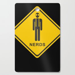 Nerd zone yield to nerds constructions sign design  T- Cutting Board