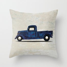 Old Rustic Truck Throw Pillow