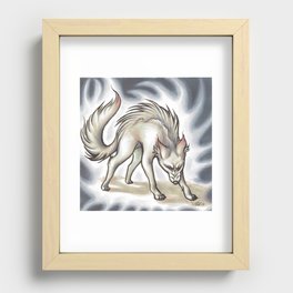 Demon Dog Recessed Framed Print