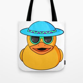 Summer Rubber Duck Tote Bag