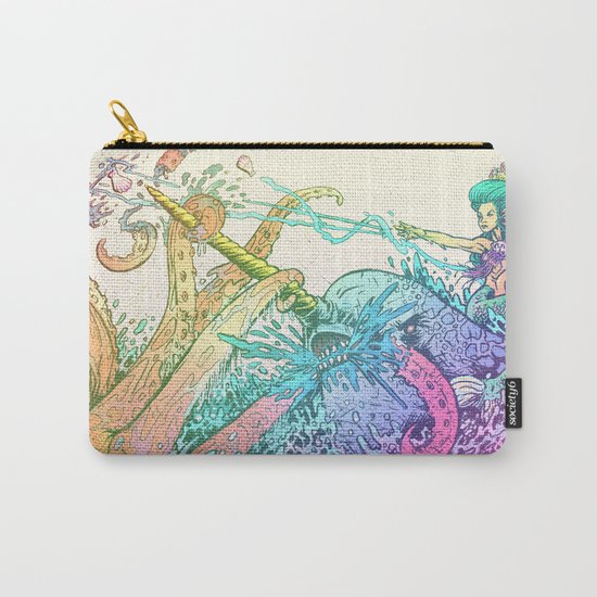 NARWHAL PWNS GIANT SQUID Carry-All Pouch