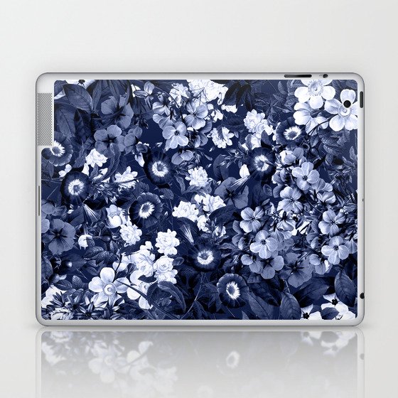 Bohemian Floral Nights in Navy Laptop & iPad Skin