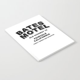 Psycho inspired Bates Motel logo Notebook