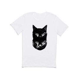 Double Black Cat T Shirt