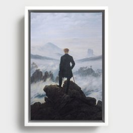 Wanderer Above the Sea of Fog Framed Canvas