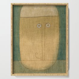 Mask of Fear, 1932 by Paul Klee Serving Tray