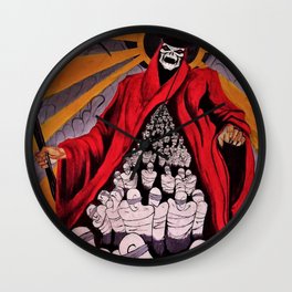Resistencia, Fight the Power that be political oppression protest art by Rod Waddington Wall Clock