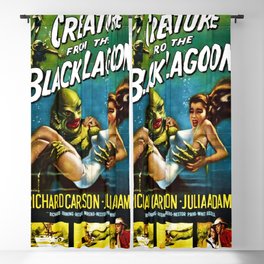 Vintage Creature from the Black Lagoon horror movie lobby theatrical poster card No. 2 green Blackout Curtain