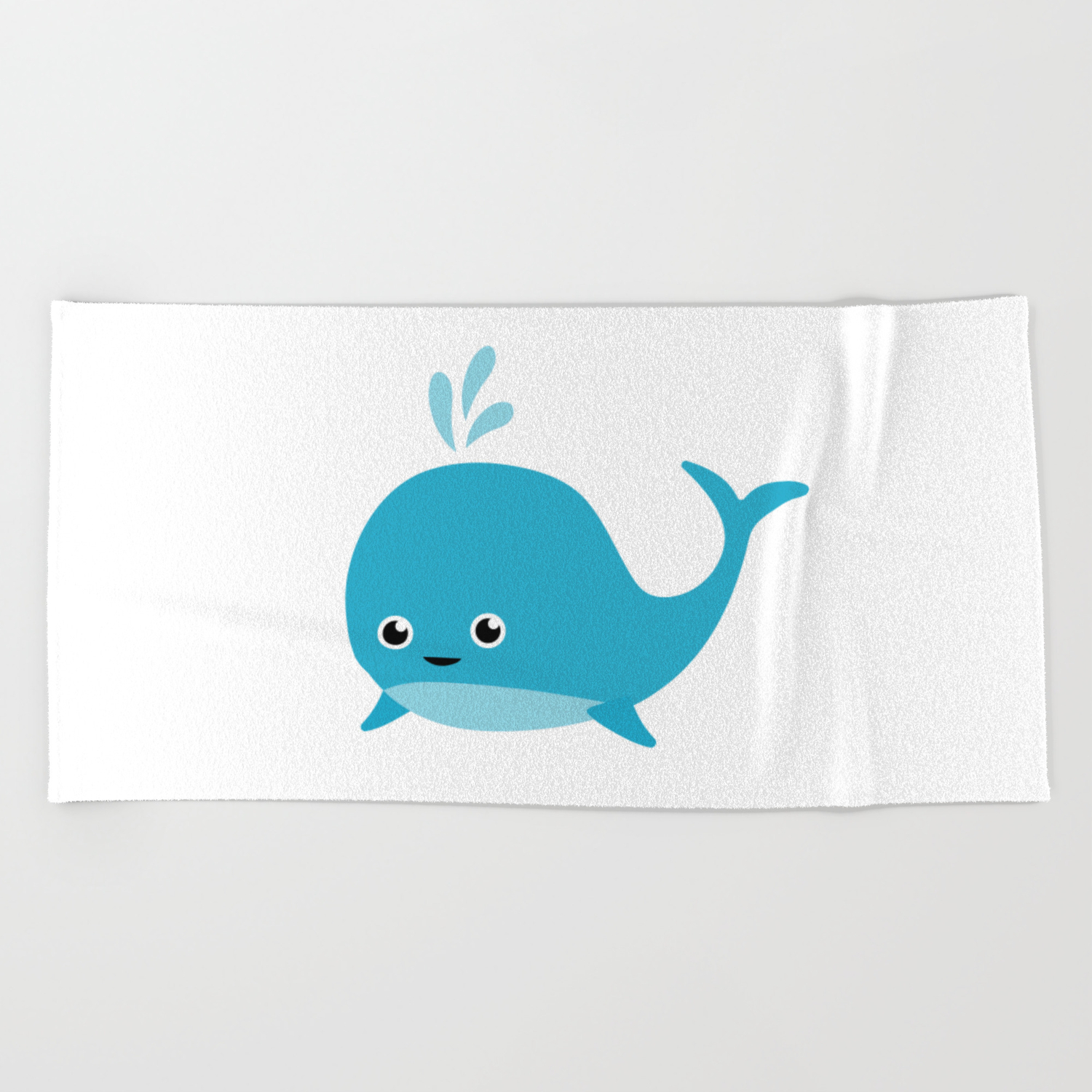 whale baby towel