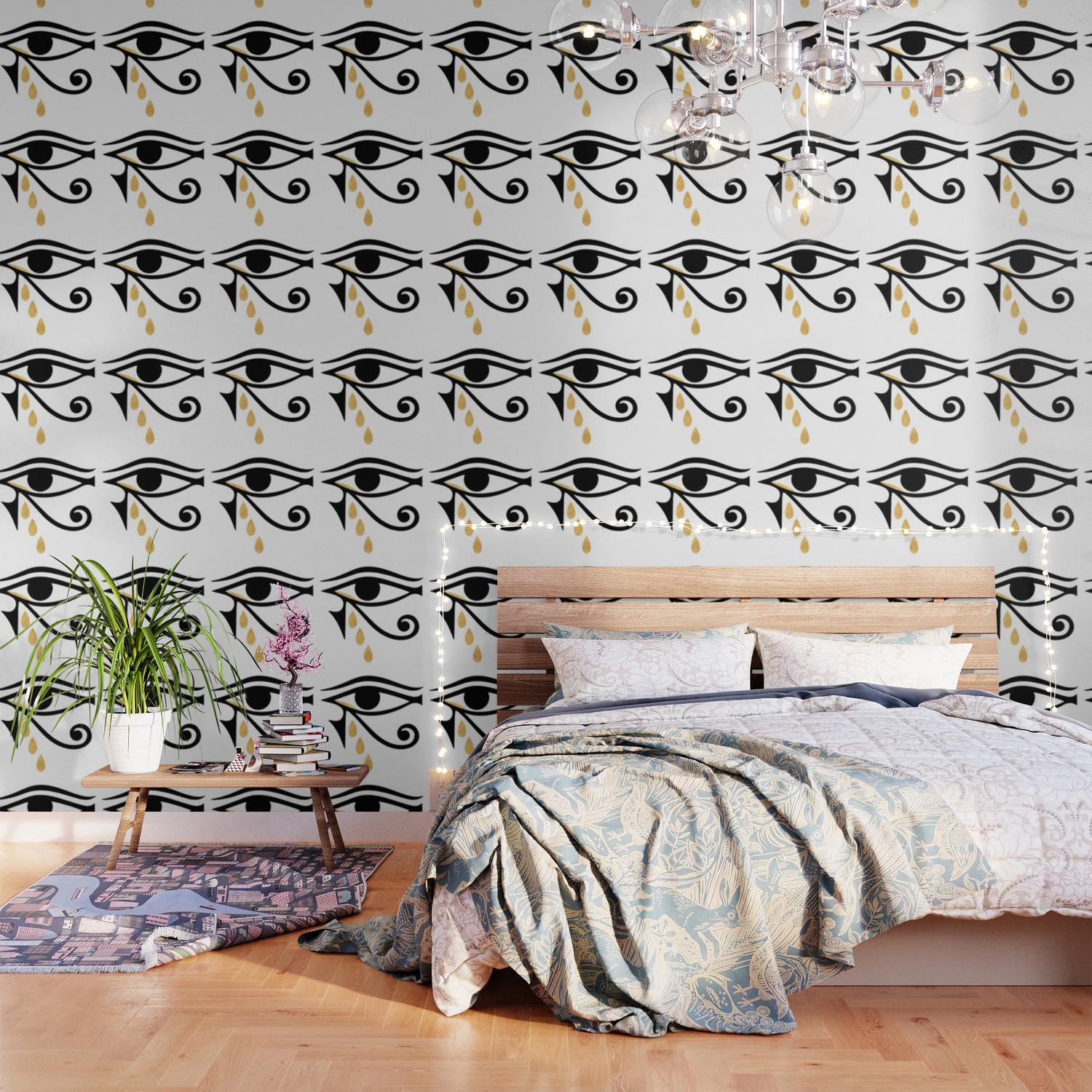 All Seeing Cry Eye Of Horus Wallpaper By Deificusart Society6