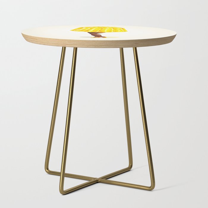 Yellow Lemon Jello Pin-Up Side Table