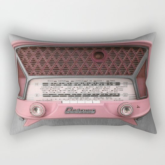 Vintage radio Rectangular Pillow