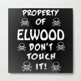 Properyt of Elswood Metal Print | Properytofelswood, Grunge, Elwood, Graphicdesign, Music, Jake, Bluesbrothers, Danaykroyd, Thebluesbrothers, Movie 