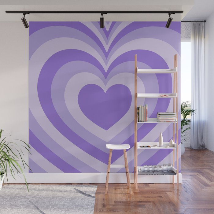 y2k heart layers 2 Wall Mural