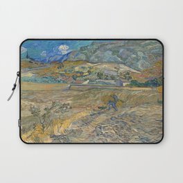 Vincent van Gogh , Enclosed Field with Peasant Laptop Sleeve