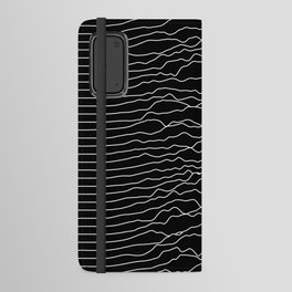 Black Mono Waveform Android Wallet Case